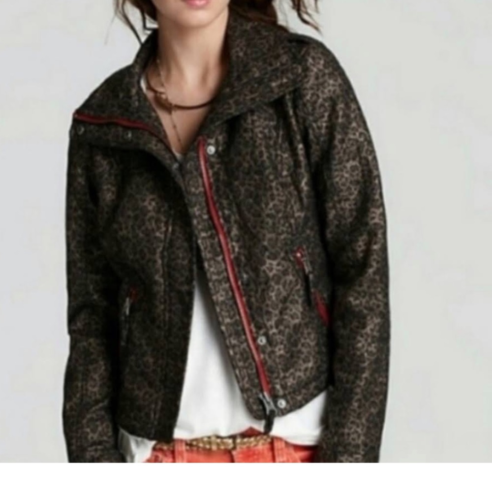 We the Free Cropped Moto Jacket Size 4